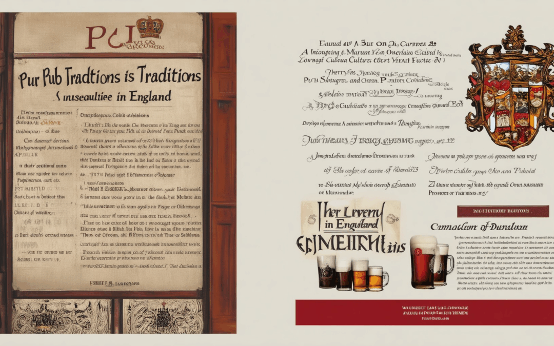 Unveiling Pub Traditions in England: A Journey Through Culture and Etiquette