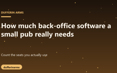 How Much Back-Office Software a Small Pub Really Needs